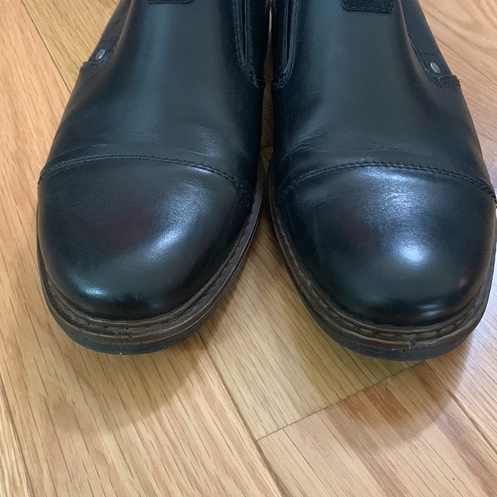 Rieker Mens Black Leather Shoes size 44 US Size 11 Like New Condition Sl… - Picture 2 of 16